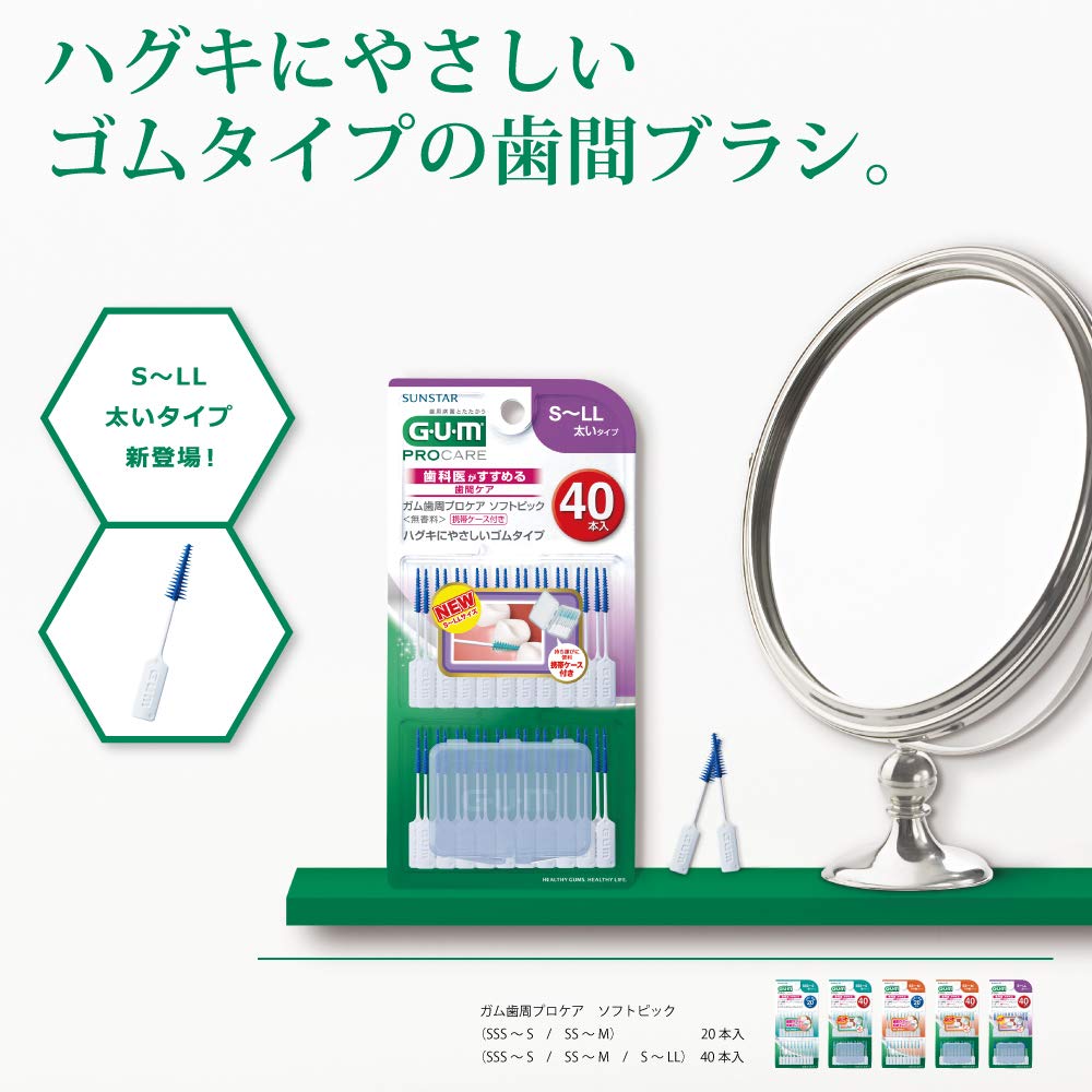 Amazon | GUM(ガム) 歯周プロケア ソフトピック 歯間ブラシ やわらか
